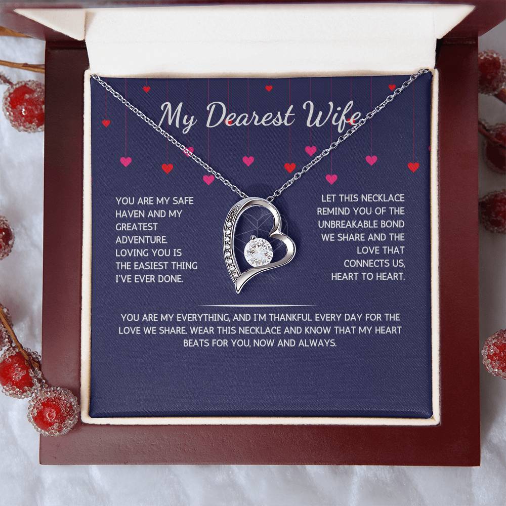 Eternelle Necklace - To Dearest My Wife - From Your Husband - WSWH206