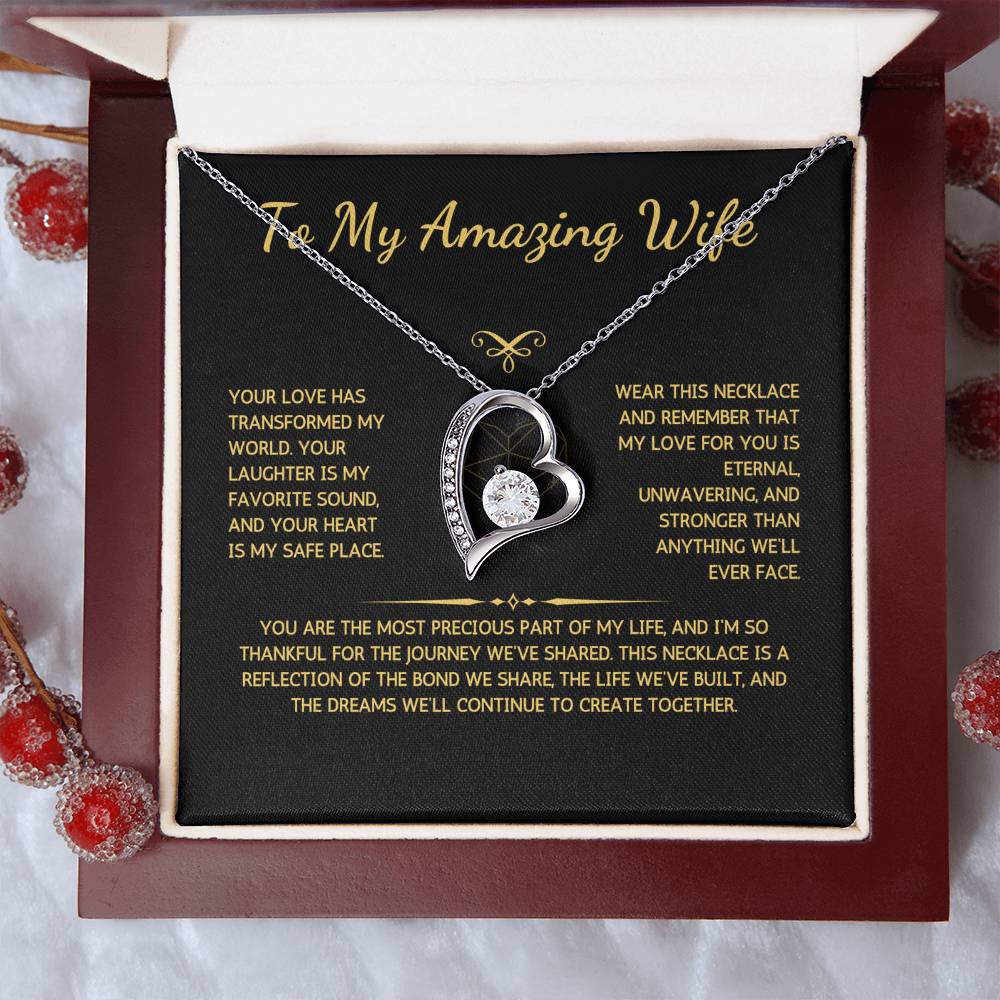 Eternelle Necklace - To My Amazing Wife - From Your Husband - WSWH220