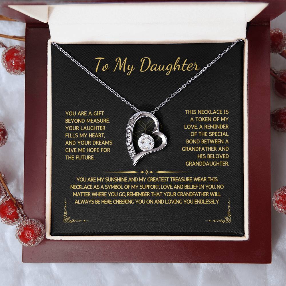 Eternelle Necklace - To My Granddaughter - From Grandfather - WSGDGF202