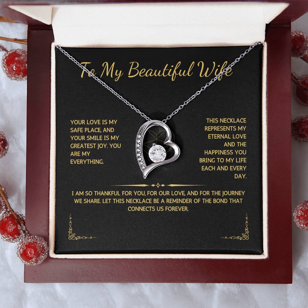 Eternelle Necklace - To My Beautiful Wife - From Your Husband - WSWH212