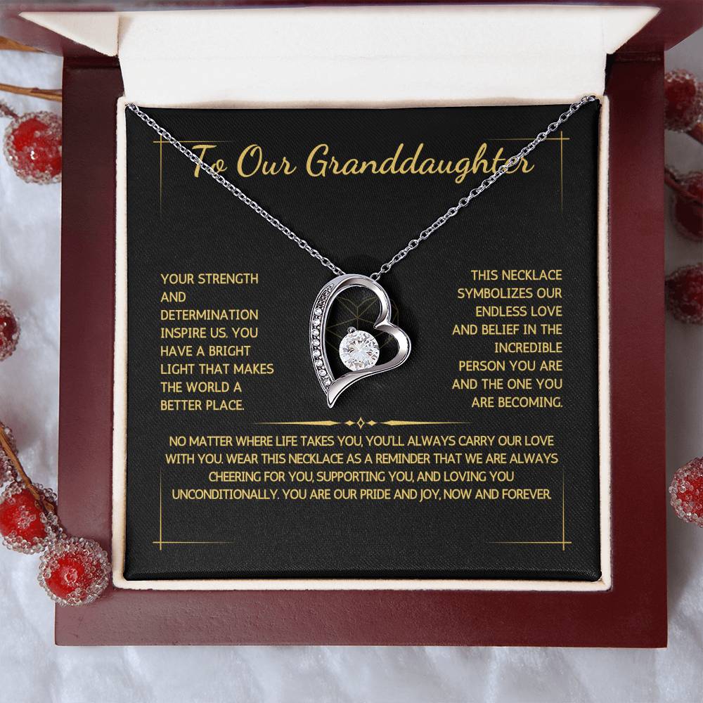 Eternelle Necklace - To Our Granddaughter - From Grandparents - WSGDGP215