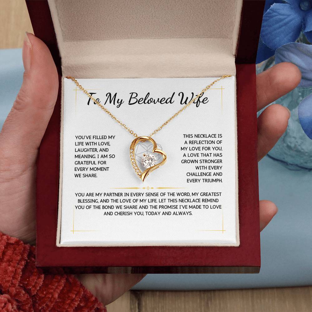 Eternelle Necklace - To My Beloved Wife - From Your Husband - WSWH217