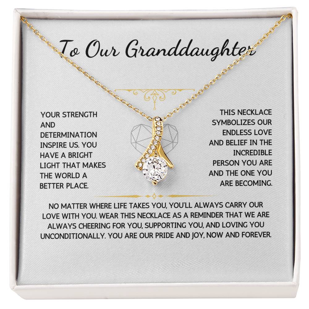 Allurette Necklace - To Our Granddaughter - From Grandparents - WSGDGP203