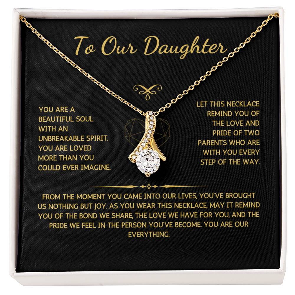 Allurette Necklace - To My Daughter - From Both Parents - WSDBP210