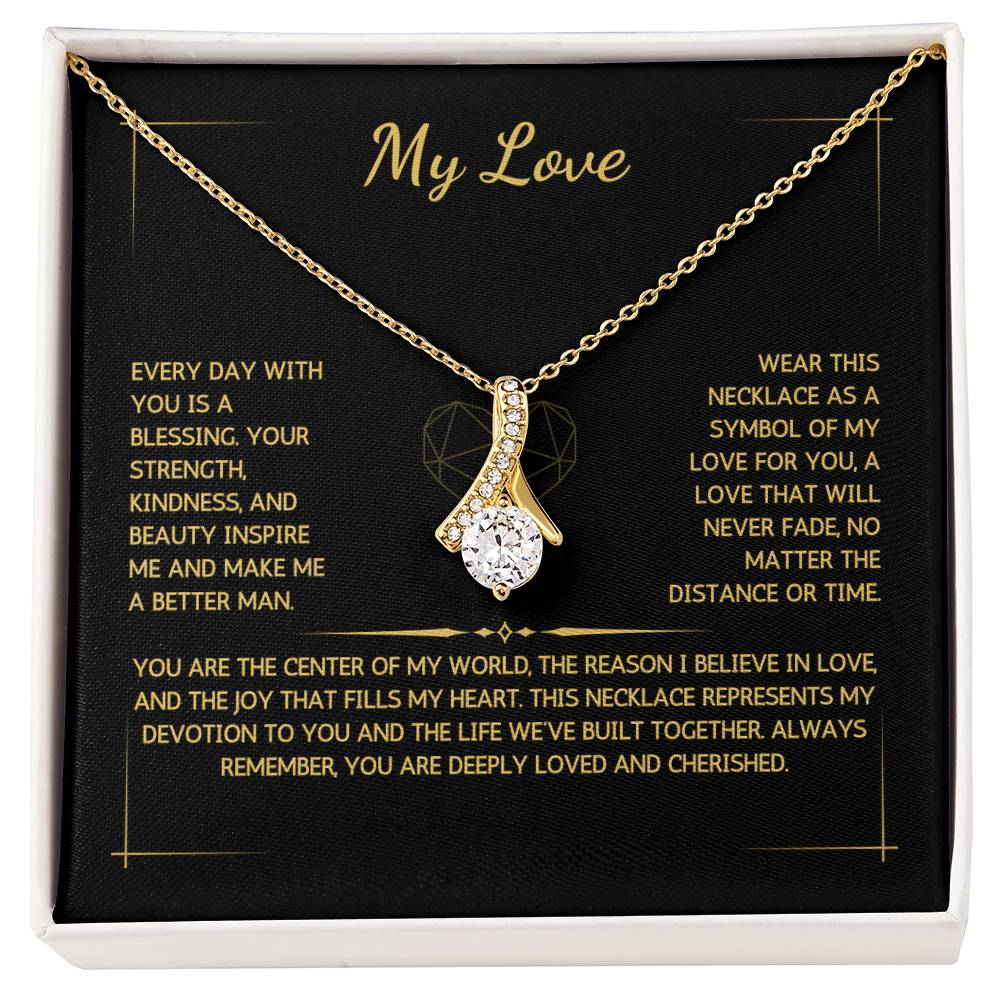 Allurette Necklace - To My Love - From Your Husband - WSWH216