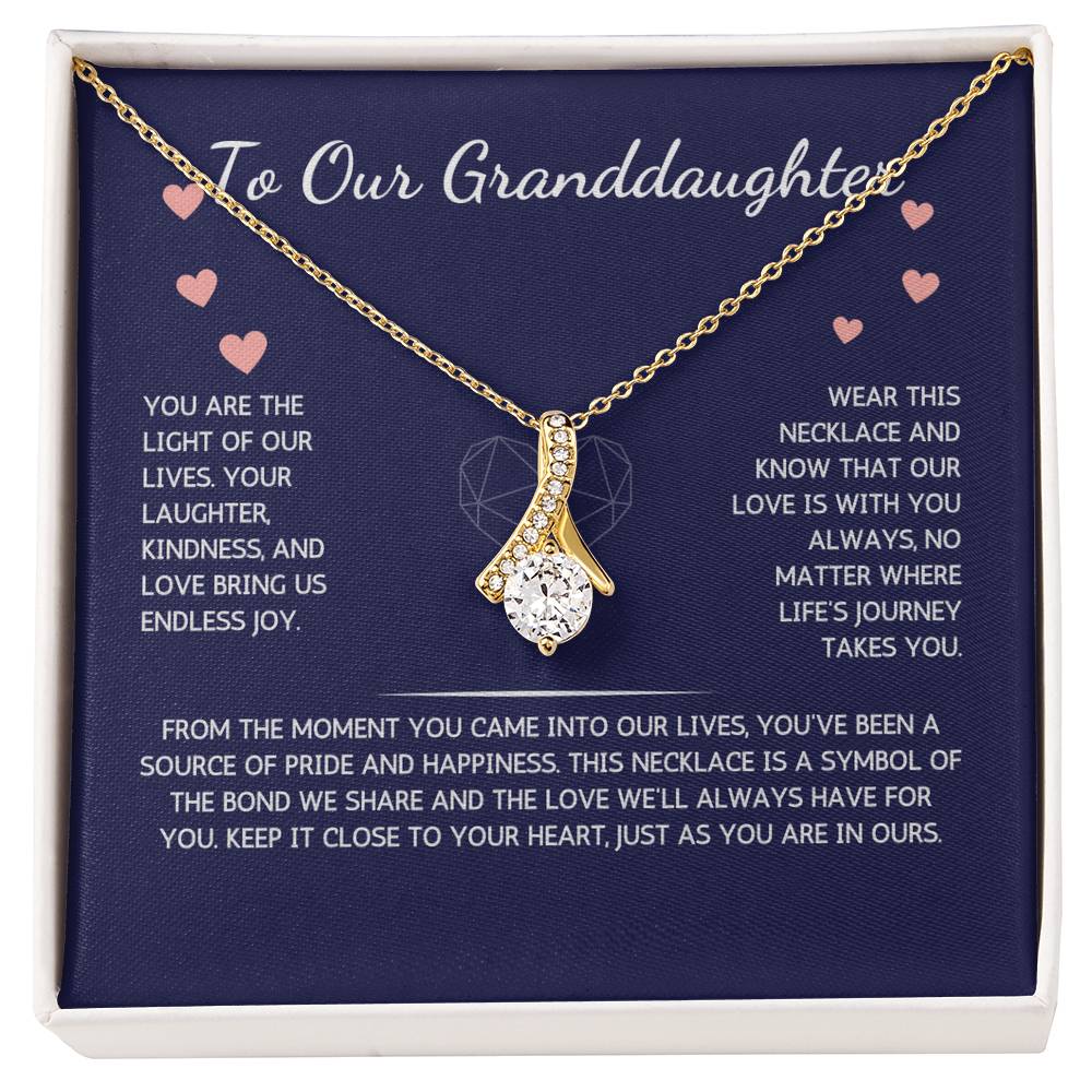 Allurette Necklace - To Our Granddaughter - From Grandparents - WSGDGP201