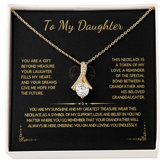 Allurette Necklace - To My Granddaughter - From Grandfather - WSGDGF202