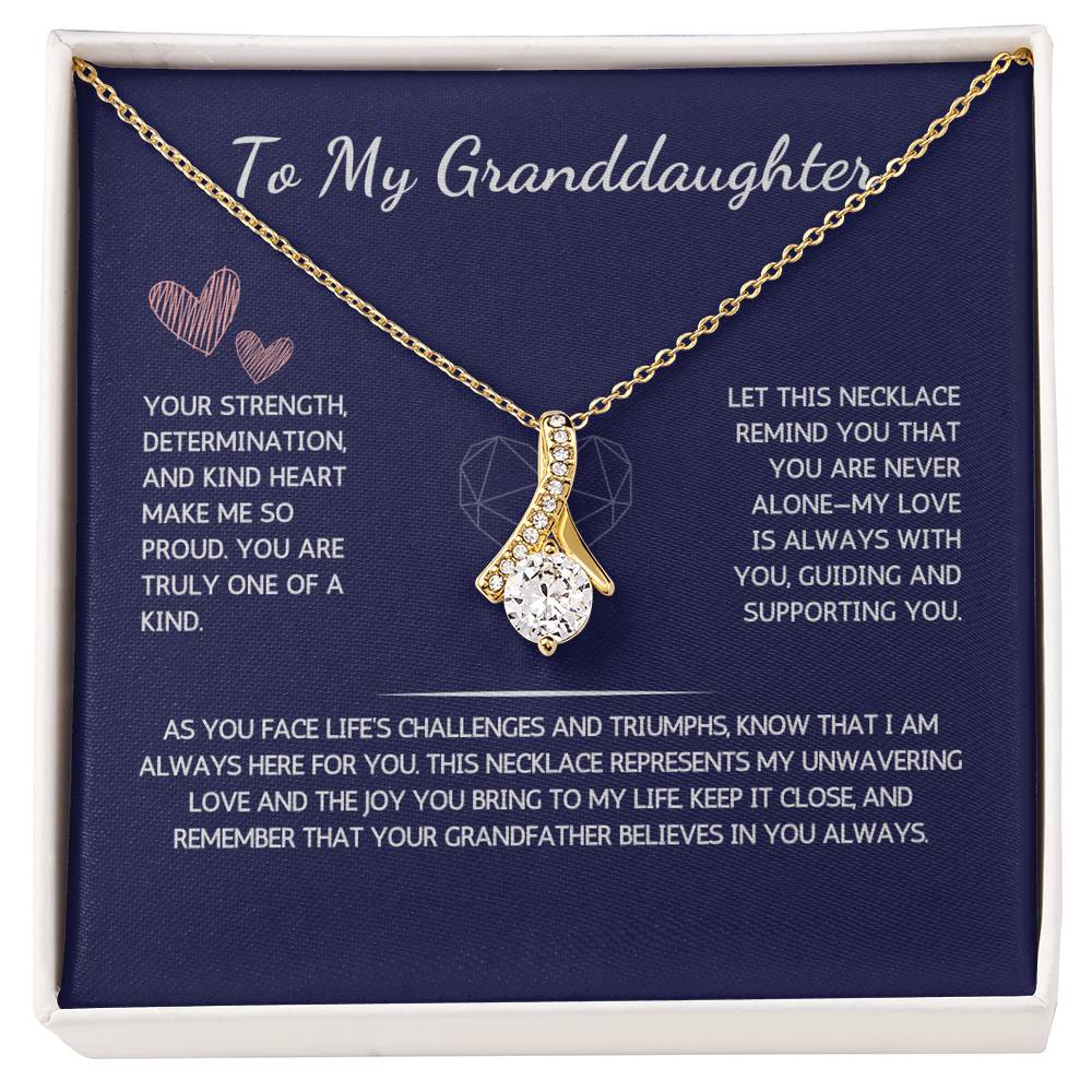 Allurette Necklace - To My Granddaughter - From Grandfather - WSGDGF203