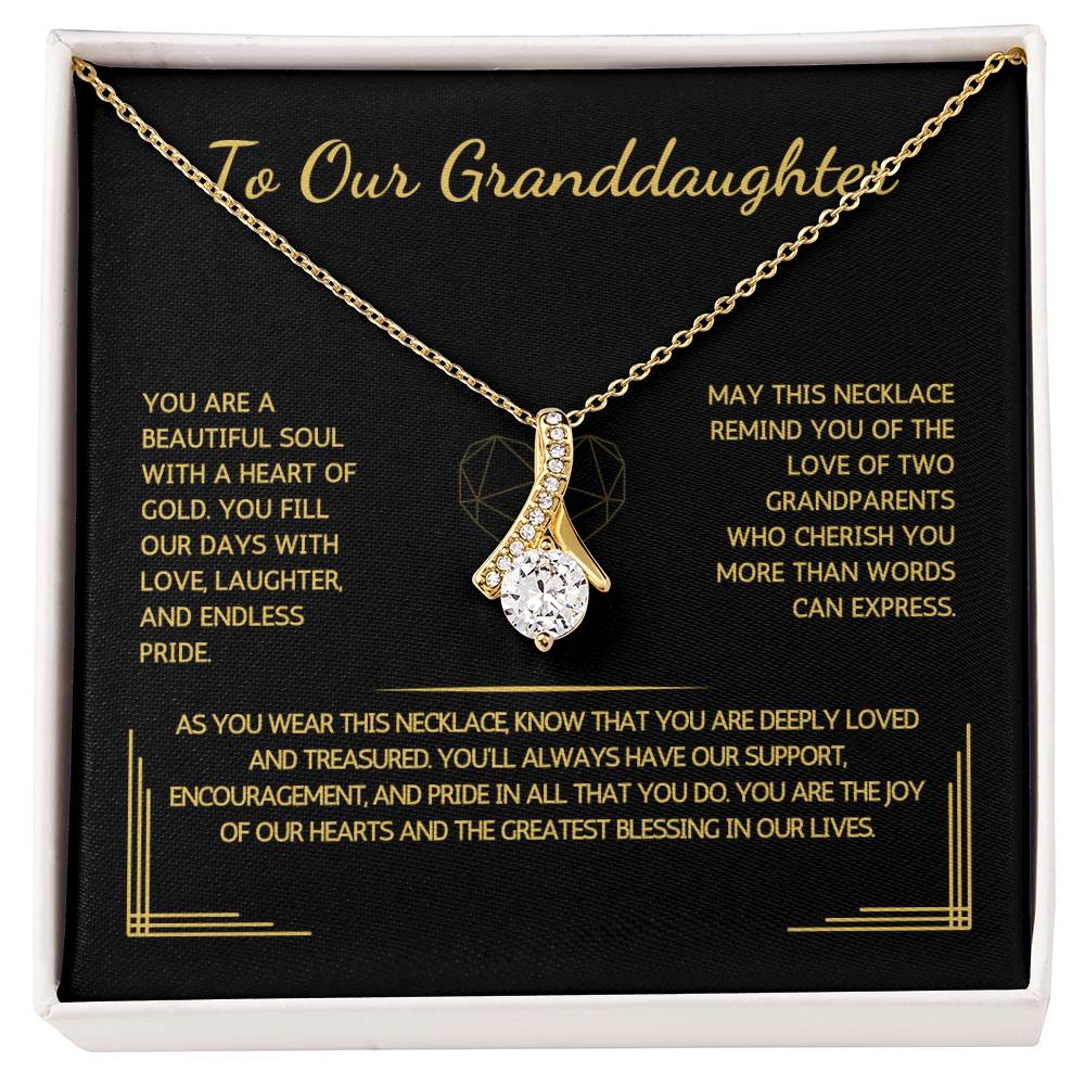 Allurette Necklace - To Our Granddaughter - From Grandparents - WSGDGP202