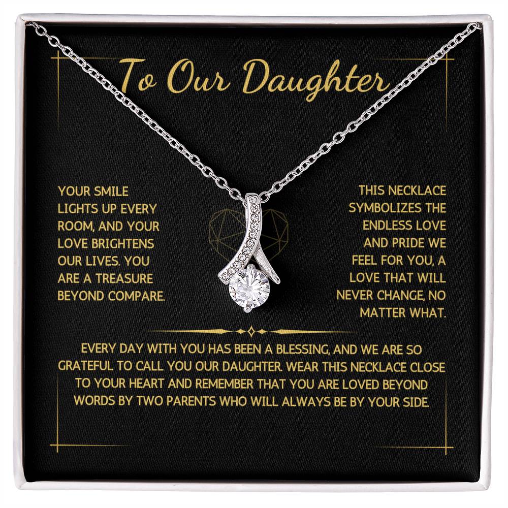 Allurette Necklace - To My Daughter - From Both Parents - WSDBP209