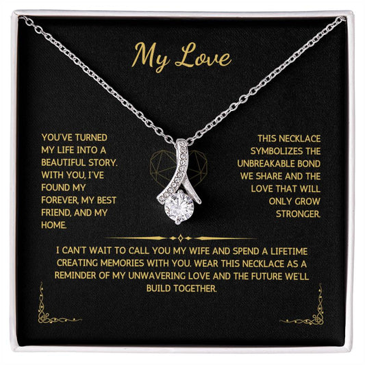 Allurette Necklace - To My Love - From Your Future Husband - WSFWFH231