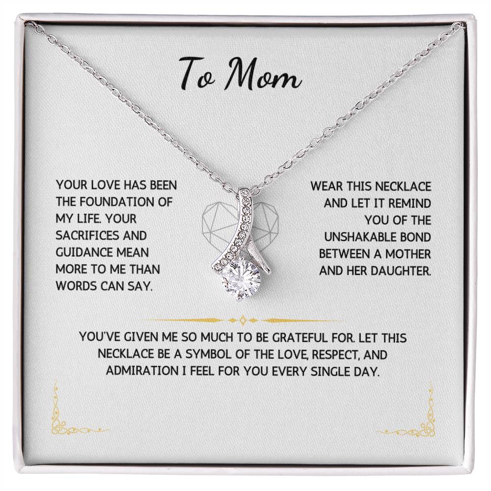 Allurette Necklace - To My Mom - From Your Daughter - WSMD233