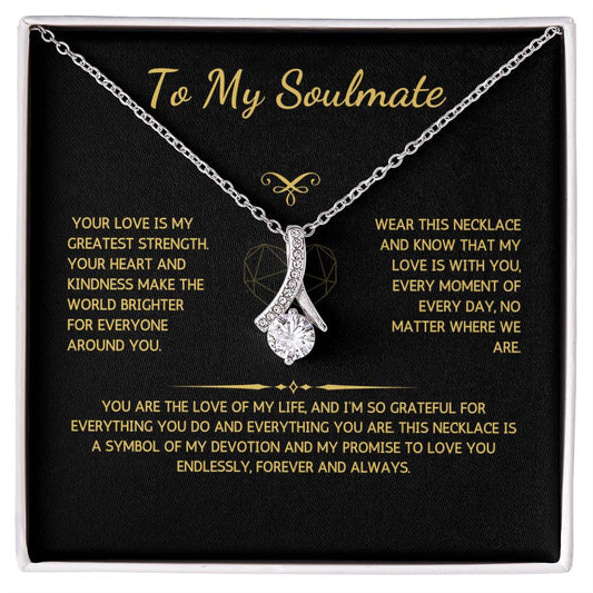 Allurette Necklace - To My Soulmate - From Your Husband - WSWH205