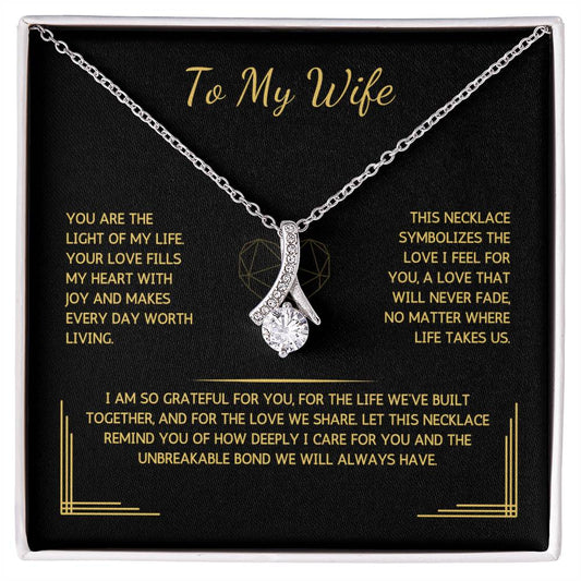 Allurette Necklace - To My Wife - From Your Husband - WSWH210