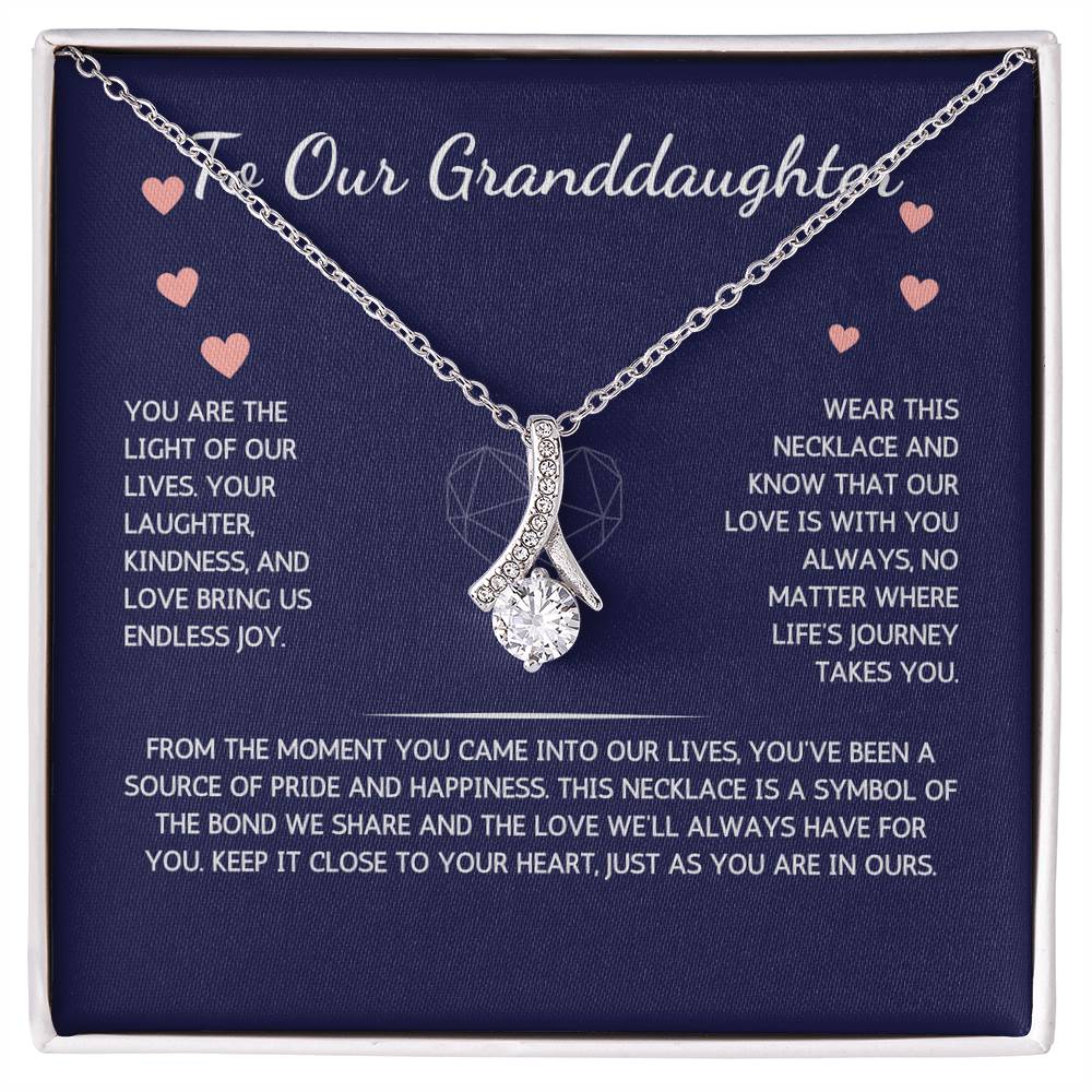 Allurette Necklace - To Our Granddaughter - From Grandparents - WSGDGP201