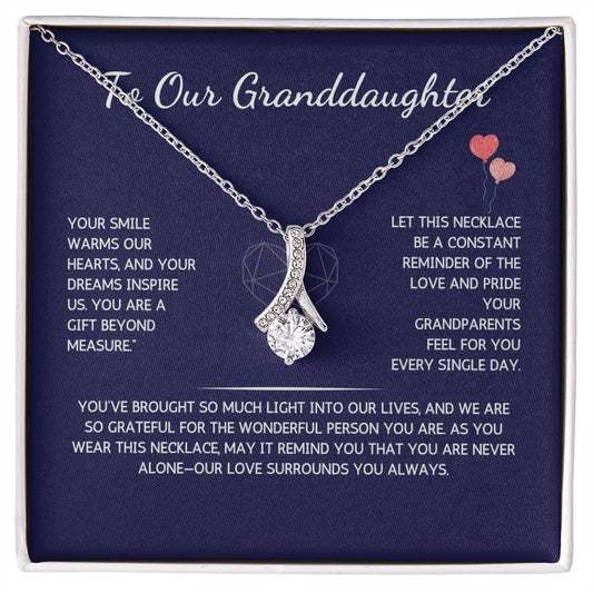 Allurette Necklace - To Our Granddaughter - From Grandparents - WSGDGP204