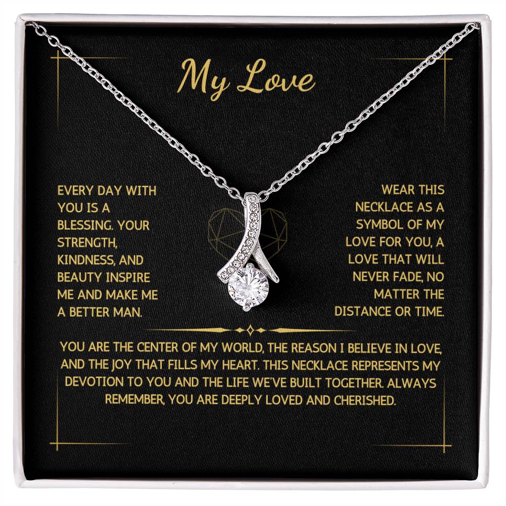 Allurette Necklace - To My Love - From Your Husband - WSWH216