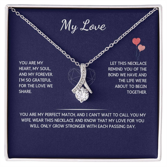 Allurette Necklace - To My Love - From Your Future Husband - WSFWFH222