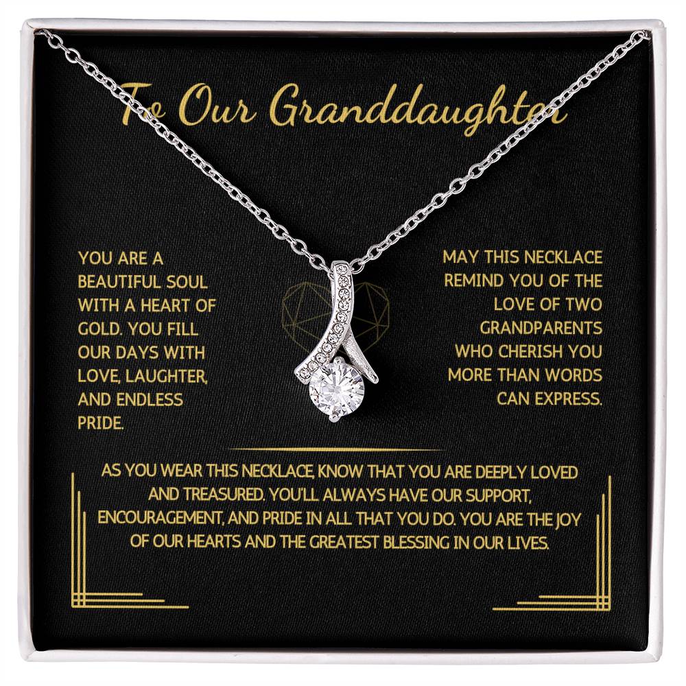 Allurette Necklace - To Our Granddaughter - From Grandparents - WSGDGP202