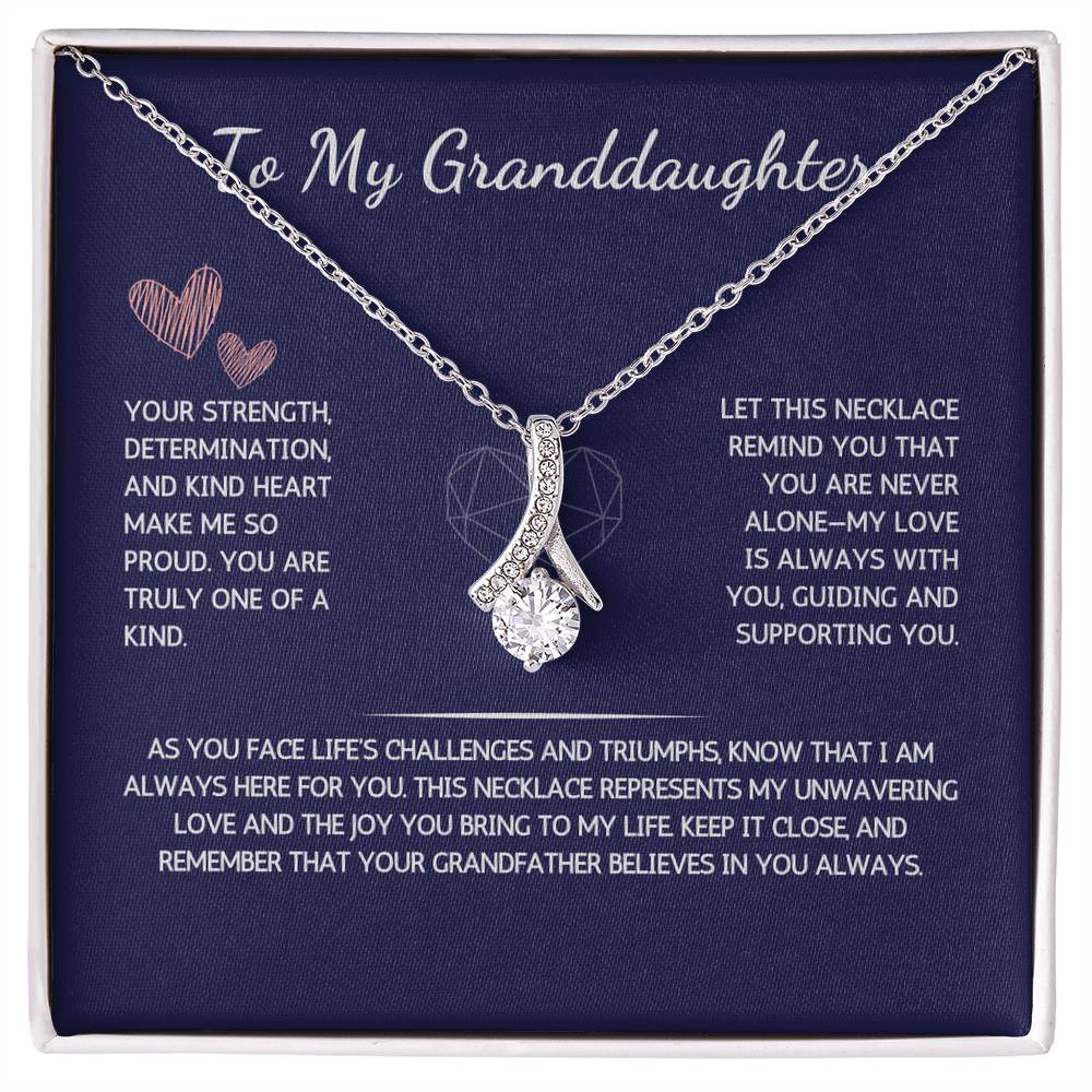 Allurette Necklace - To My Granddaughter - From Grandfather - WSGDGF203