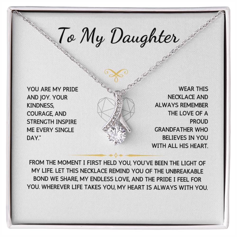 Allurette Necklace - To My Granddaughter - From Grandfather - WSGDGF201