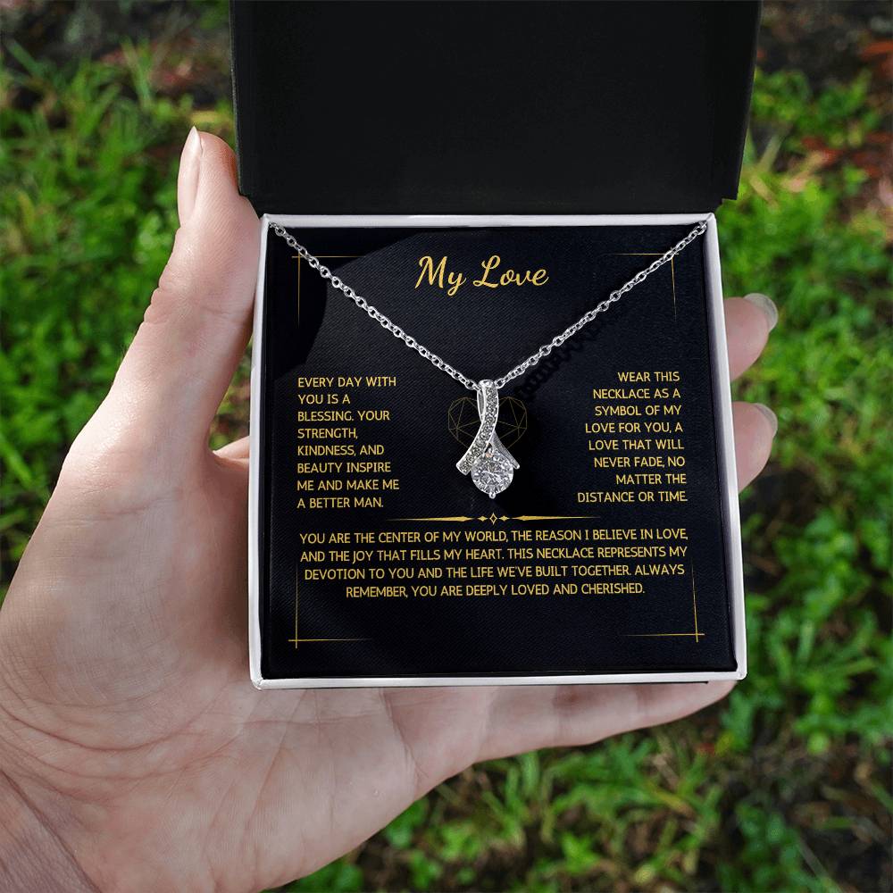 Allurette Necklace - To My Love - From Your Husband - WSWH216