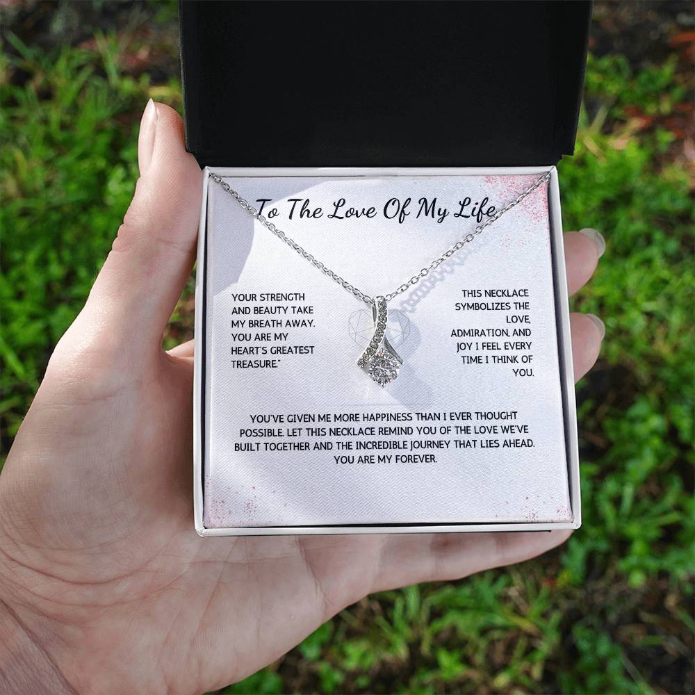 Allurette Necklace - To The Love Of My Life - From Your Husband - WSWH207