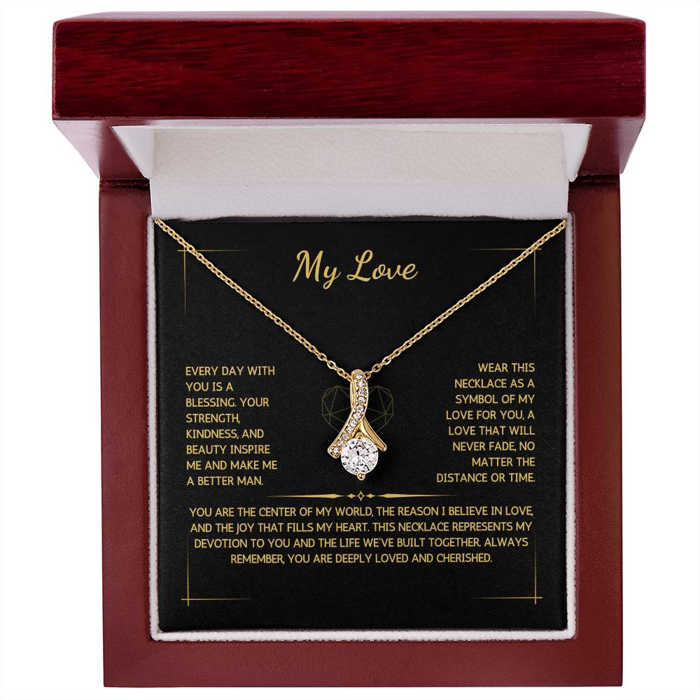 Allurette Necklace - To My Love - From Your Husband - WSWH216