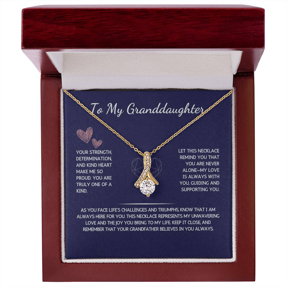 Allurette Necklace - To My Granddaughter - From Grandfather - WSGDGF203