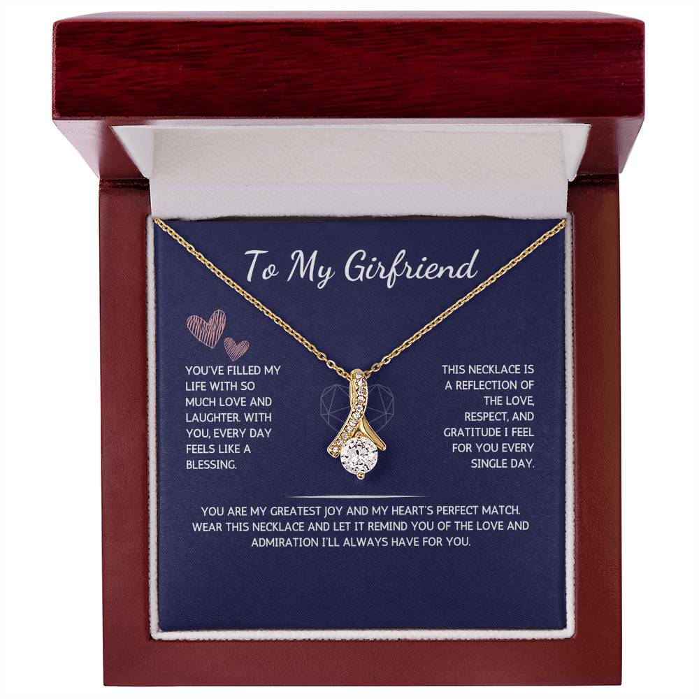 Allurette Necklace - To My Girlfriend - From Your Boyfriend - WSGF214