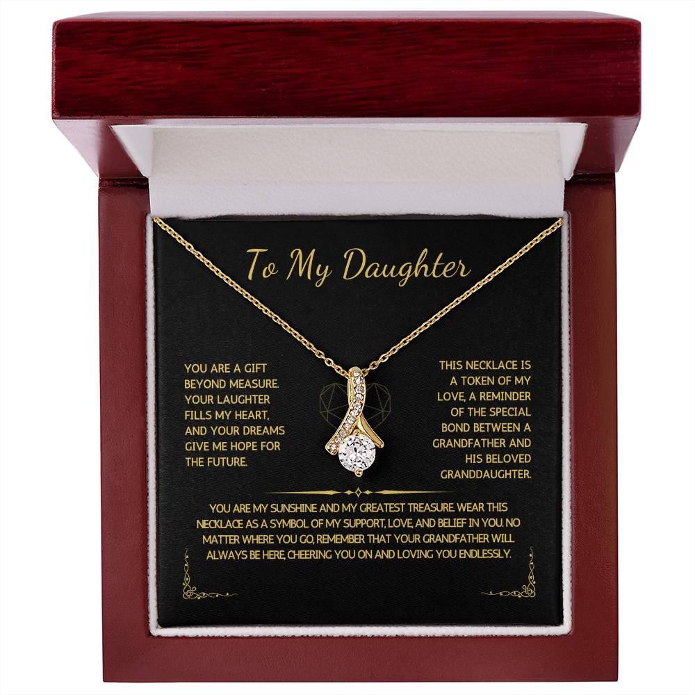 Allurette Necklace - To My Granddaughter - From Grandfather - WSGDGF202