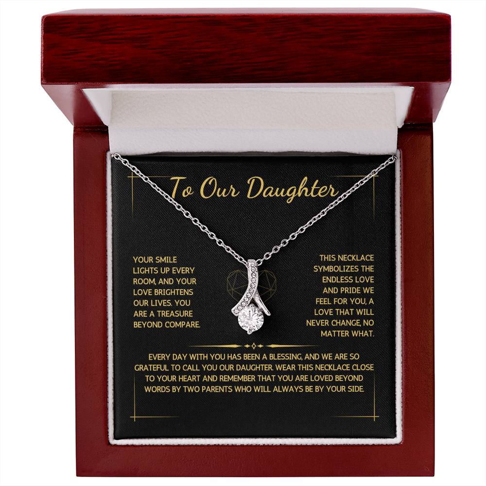 Allurette Necklace - To My Daughter - From Both Parents - WSDBP209