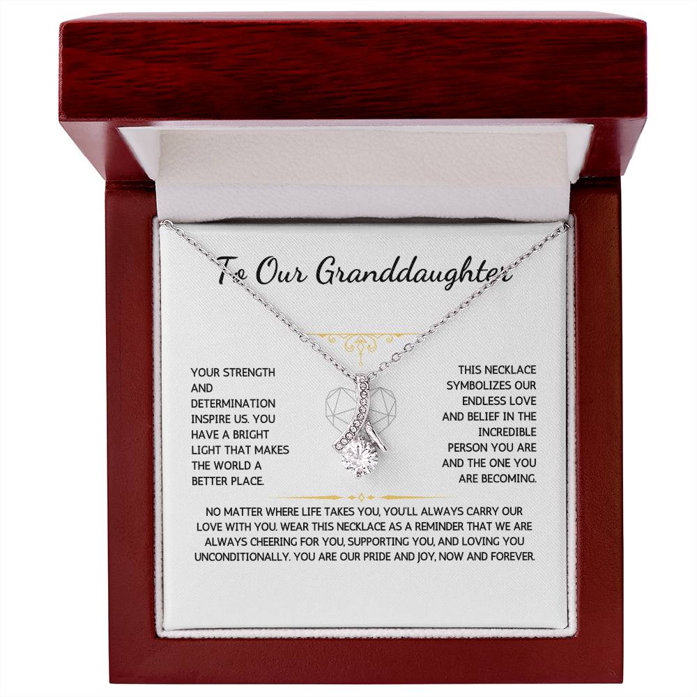 Allurette Necklace - To Our Granddaughter - From Grandparents - WSGDGP203