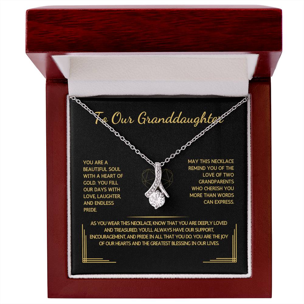 Allurette Necklace - To Our Granddaughter - From Grandparents - WSGDGP202