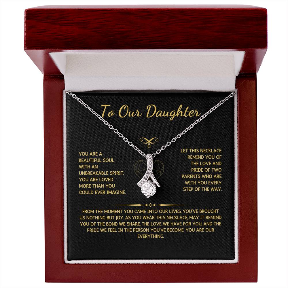 Allurette Necklace - To My Daughter - From Both Parents - WSDBP210