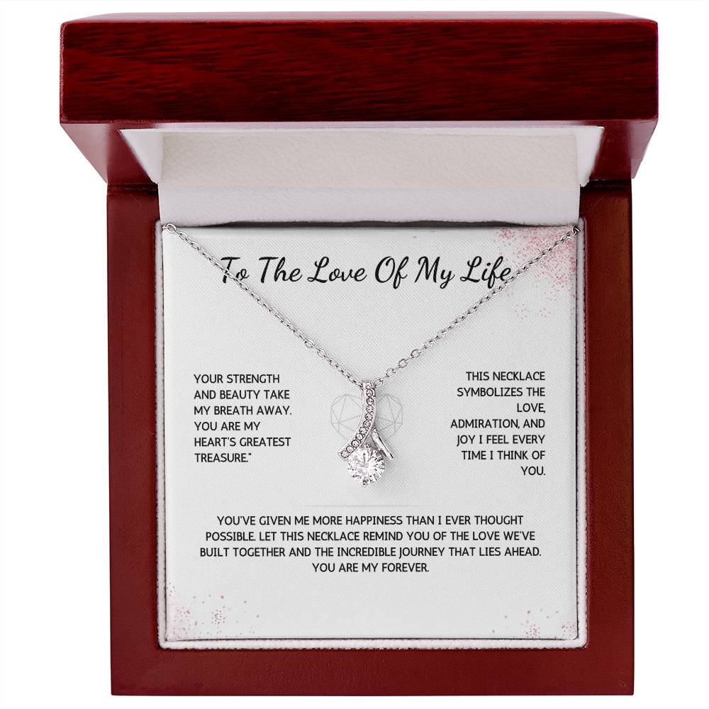 Allurette Necklace - To The Love Of My Life - From Your Husband - WSWH207