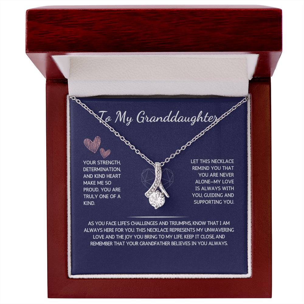 Allurette Necklace - To My Granddaughter - From Grandfather - WSGDGF203