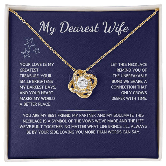 Opulyn Necklace - To My Dearest Wife - From Your Husband - WSWH214