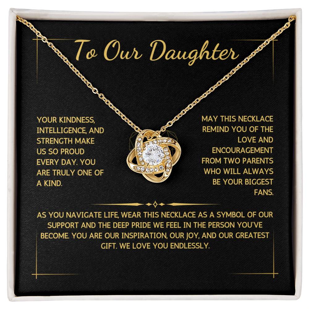 Opulyn Necklace - To My Daughter - From Both Parents - WSDBP208