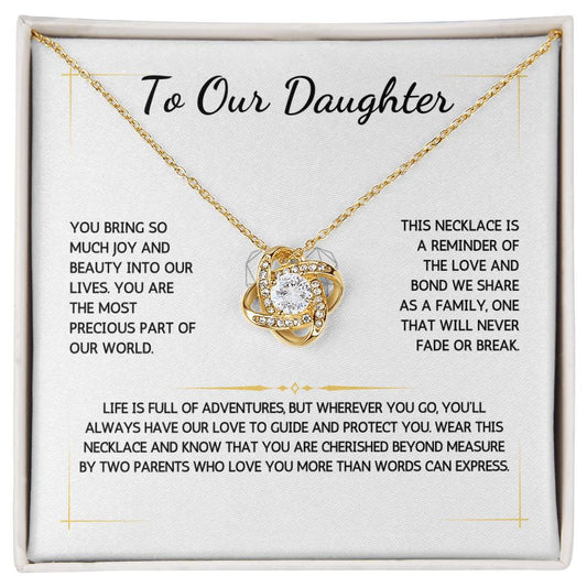 Opulyn Necklace - To My Daughter - From Both Parents - WSDBP207