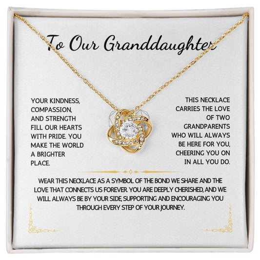 Opulyn Necklace - To Our Granddaughter - From Grandparents - WSGDGP205