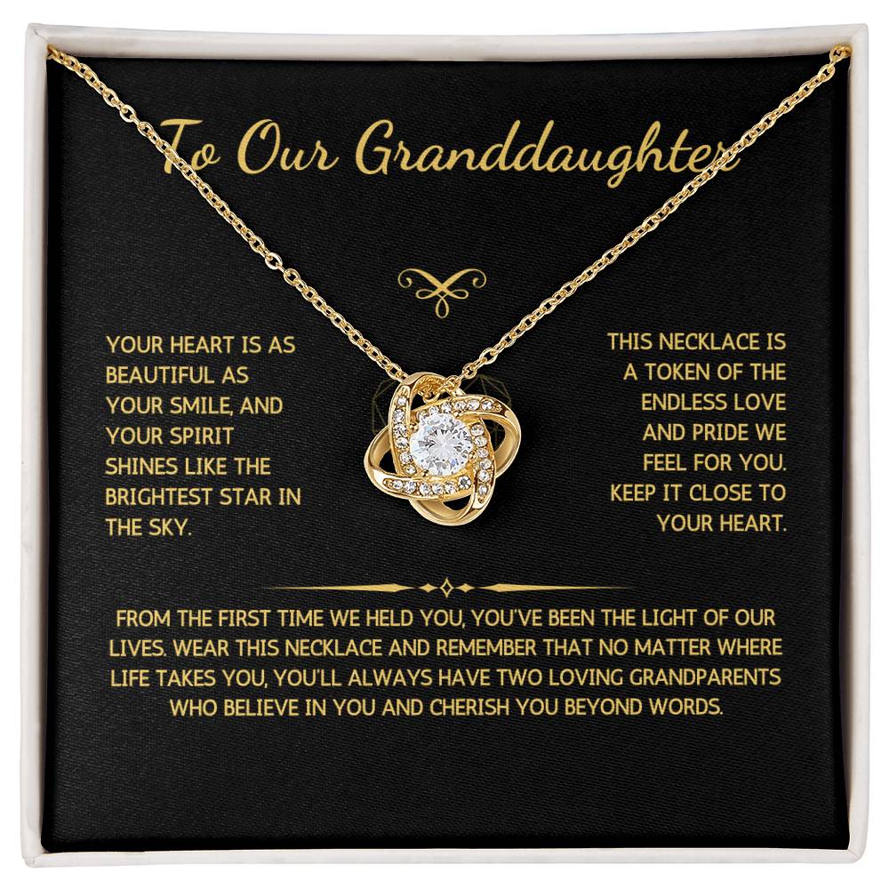 Opulyn Necklace - To Our Granddaughter - From Grandparents - WSGDGP206