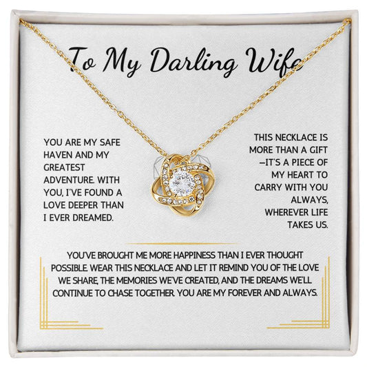 Opulyn Necklace - To My Darling Wife - From Your Husband - WSWH215