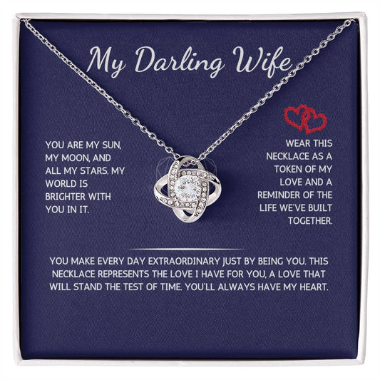 Opulyn Necklace - To My Darling Wife - From Your Husband - WSWH208