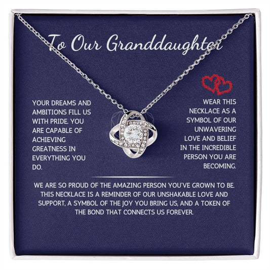 Opulyn Necklace - To Our Granddaughter - From Grandparents - WSGDGP208