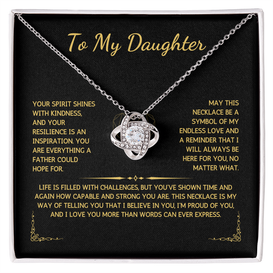 Opulyn Necklace - To My Daughter - From Dad - WSDF212