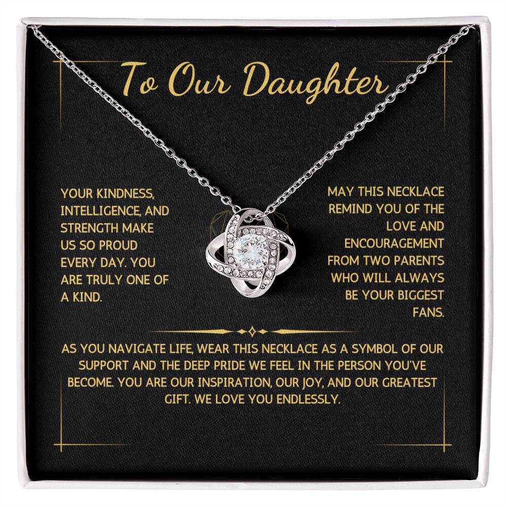 Opulyn Necklace - To My Daughter - From Both Parents - WSDBP208