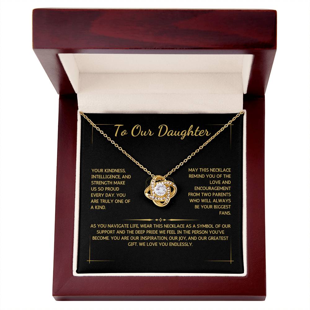 Opulyn Necklace - To My Daughter - From Both Parents - WSDBP208