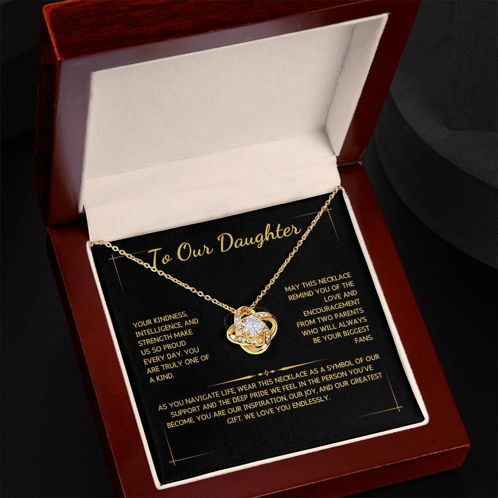 Opulyn Necklace - To My Daughter - From Both Parents - WSDBP208