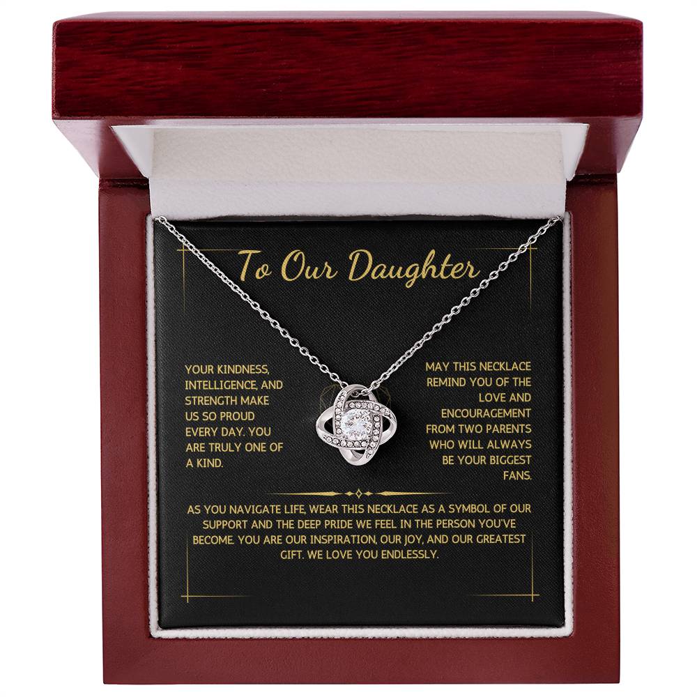 Opulyn Necklace - To My Daughter - From Both Parents - WSDBP208